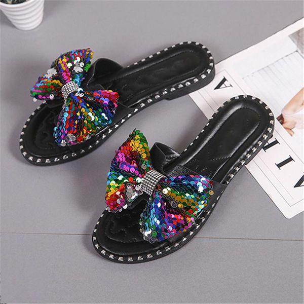 slippers flat bow tie sequins women summer shoes fashion slides basic beach black ladies outdoor
slippers flat bow tie sequins women summer shoes fashion slides basic beach black ladies outdoor