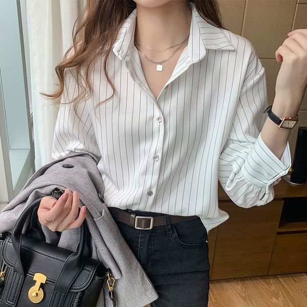 summer 2021 new blouse women striped shirts female blusas autumn casual ladies office blouses h75s, White
summer 2021 new blouse women striped shirts female blusas autumn casual ladies office blouses h75s, White