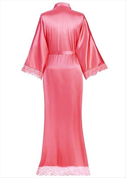 long kimono dress lace women sleepwear bath robe lingerie gown ice silk nightdress solid color nightwear plus size 0701, Black;red
long kimono dress lace women sleepwear bath robe lingerie gown ice silk nightdress solid color nightwear plus size 0701, Black;red