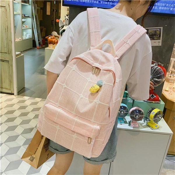 backpack school backpacks for teenagers large capacity solid color waterproof nylon personality wild casual bag e26
backpack school backpacks for teenagers large capacity solid color waterproof nylon personality wild casual bag e26