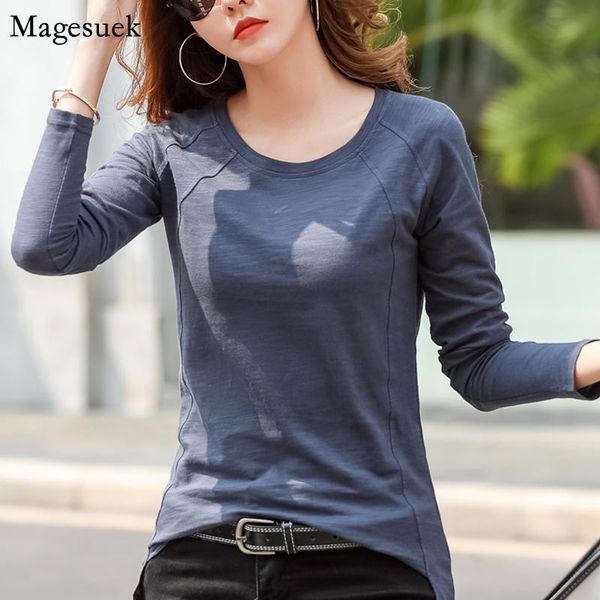 women's t-shirt spring tee shirt 2021 plus size loose solid woman tshirts long sleeve casual cotton white female femme 13171
women's t-shirt spring tee shirt 2021 plus size loose solid woman tshirts long sleeve casual cotton white female femme 13171