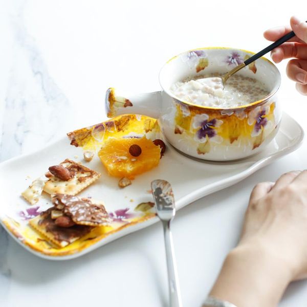 bowls purple large flower underglaze ceramic breakfast cereal bowl salad combination two sets of a human couple
bowls purple large flower underglaze ceramic breakfast cereal bowl salad combination two sets of a human couple