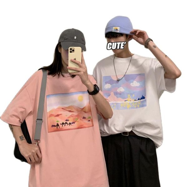 women's t-shirt men's and t-shirts, the summer fashion logo printed casual short-sleeved t-shirts for men couples wear, White
women's t-shirt men's and t-shirts, the summer fashion logo printed casual short-sleeved t-shirts for men couples wear, White