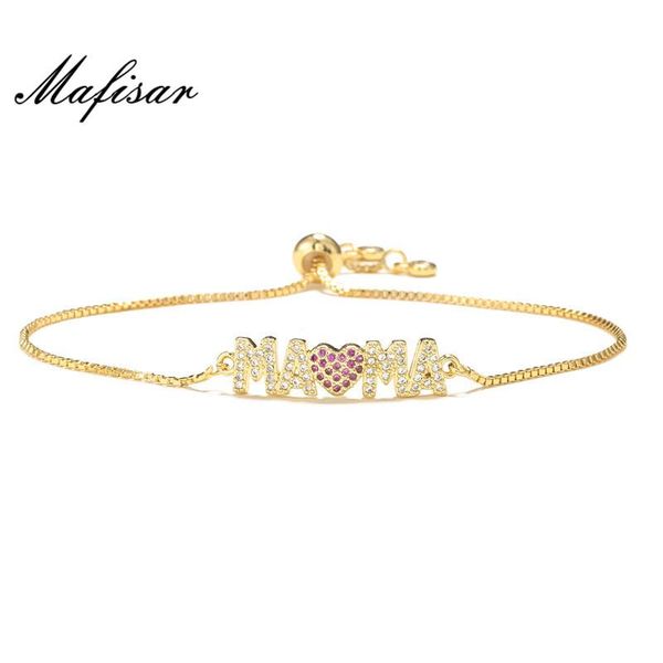 mafisar fashion gold color "mama" charm bracelets for women girl adjustable chain length luxury cz jewelry gift for mom, Golden;silver
mafisar fashion gold color "mama" charm bracelets for women girl adjustable chain length luxury cz jewelry gift for mom, Golden;silver