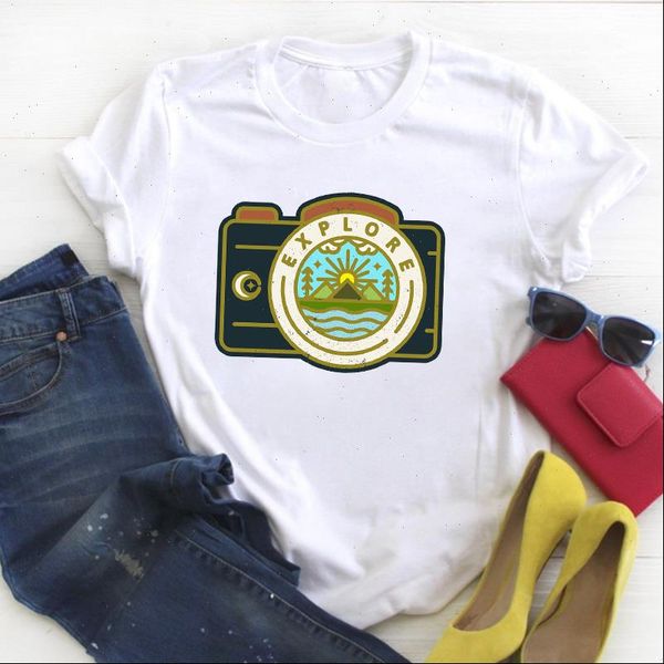 women adventure camera printed style short sleeve ladies summer t tee female shirt clothes tshirt womens graphic t shirt, White
women adventure camera printed style short sleeve ladies summer t tee female shirt clothes tshirt womens graphic t shirt, White