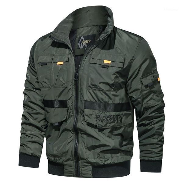 men's jackets bomber jacket fashion male outdoor stand collar multiple pockets coats casual slim fit pilot man clothing, Black;brown
men's jackets bomber jacket fashion male outdoor stand collar multiple pockets coats casual slim fit pilot man clothing, Black;brown