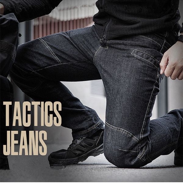 tactical swat multi pocket denim cotton pants army combat jeans men wearable special force flexible military jeans long trousers, Black
tactical swat multi pocket denim cotton pants army combat jeans men wearable special force flexible military jeans long trousers, Black