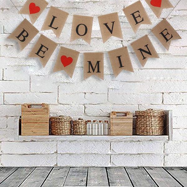 party decoration wedding burlap diy love be mine banner valentine's day gift romantic garland marriage bride supplies
party decoration wedding burlap diy love be mine banner valentine's day gift romantic garland marriage bride supplies