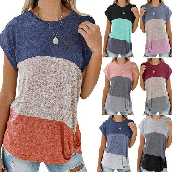 women's 2021 new classic european and american popular twisted short sleeve casual bat sleeve round neck loose color matching t-shirt, White
women's 2021 new classic european and american popular twisted short sleeve casual bat sleeve round neck loose color matching t-shirt, White