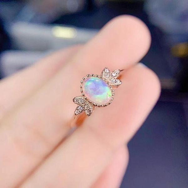 cluster rings simple stylish personality 100% real and natural opal ring 925 sterling silver, Golden;silver
cluster rings simple stylish personality 100% real and natural opal ring 925 sterling silver, Golden;silver