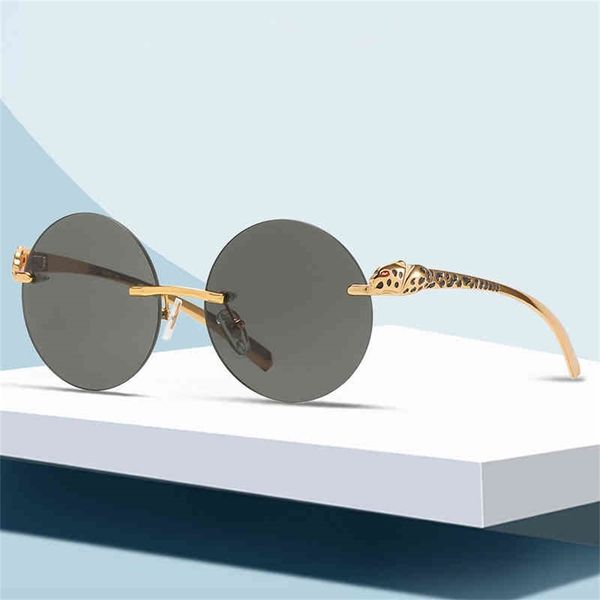 80% off wholesale new rimless round men's and women's leopard head paint legs personalized sunglasses glasses, White;black
80% off wholesale new rimless round men's and women's leopard head paint legs personalized sunglasses glasses, White;black