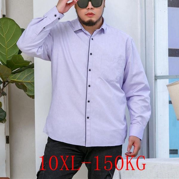 large size shirt 5xl-10xl bust 148cm men's business loose lapel pocket long sleeve single breasted striped casual shirts, White;black
large size shirt 5xl-10xl bust 148cm men's business loose lapel pocket long sleeve single breasted striped casual shirts, White;black