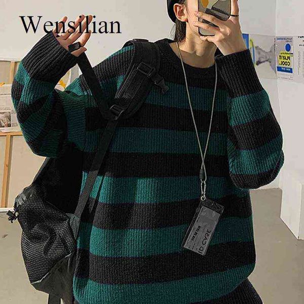 autumn knitted striped sweater women pullovers casual pullovers green oversized sweater jumper teen gril streetwear fall sweater y1110, White;black
autumn knitted striped sweater women pullovers casual pullovers green oversized sweater jumper teen gril streetwear fall sweater y1110, White;black