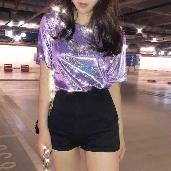 summer stylish bright silk woman shiny loose short sleeve t-shirt club aesthetic harajuku women tshirt 210607, White
summer stylish bright silk woman shiny loose short sleeve t-shirt club aesthetic harajuku women tshirt 210607, White