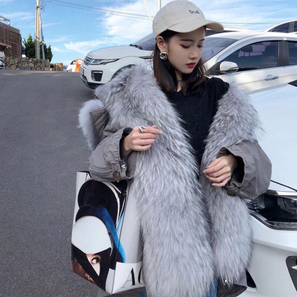 fur coat short style parker coat 2021 fxfur fashion new natural demountable oversize raccoon dog fur collar down full zipper, Black
fur coat short style parker coat 2021 fxfur fashion new natural demountable oversize raccoon dog fur collar down full zipper, Black