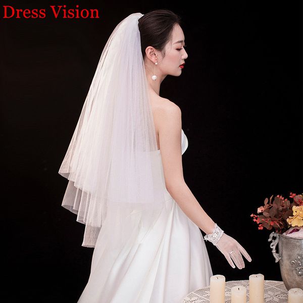 2021 sell short wedding mesh with comb ivory veil three-layer simple style bridal accessories cias, Black
2021 sell short wedding mesh with comb ivory veil three-layer simple style bridal accessories cias, Black