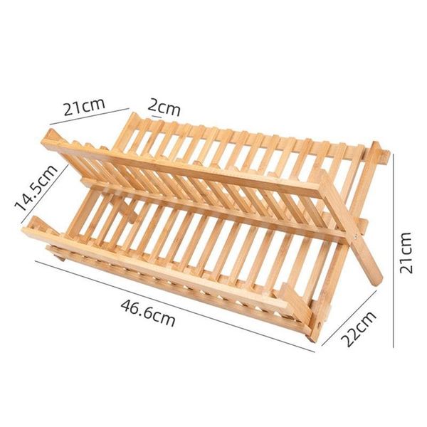 kitchen storage & organization dish rack bamboo double layer collapsible drainer utensil plate ventilation drying for countertop
kitchen storage & organization dish rack bamboo double layer collapsible drainer utensil plate ventilation drying for countertop