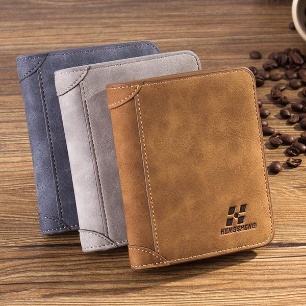 new men's wallet short frosted leather wallet retro three fold vertical youth korean multi-card 2021 men fashion, Red;black
new men's wallet short frosted leather wallet retro three fold vertical youth korean multi-card 2021 men fashion, Red;black
