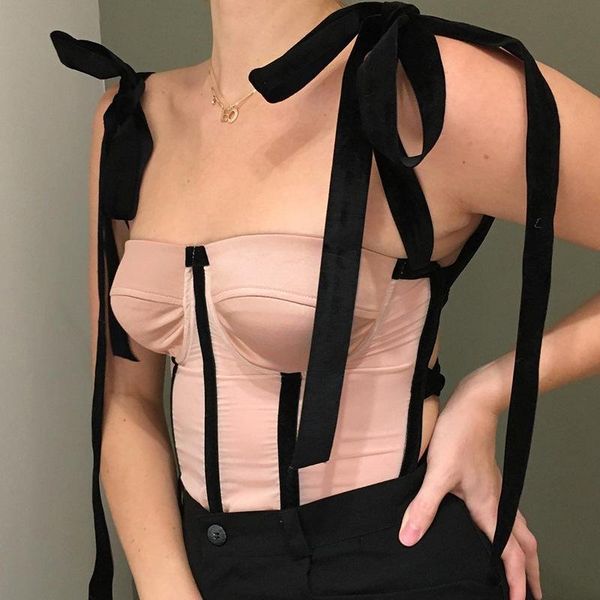 women's tanks & camis bow lace up contrast vintage elegant sweet ladies camisole femme mesh transparent stripe corset for women pin, White
women's tanks & camis bow lace up contrast vintage elegant sweet ladies camisole femme mesh transparent stripe corset for women pin, White