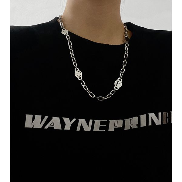 necklace luxury designer chain south korea east gate fashion style personality expression creative neck net red temperament item jewelry, Silver
necklace luxury designer chain south korea east gate fashion style personality expression creative neck net red temperament item jewelry, Silver
