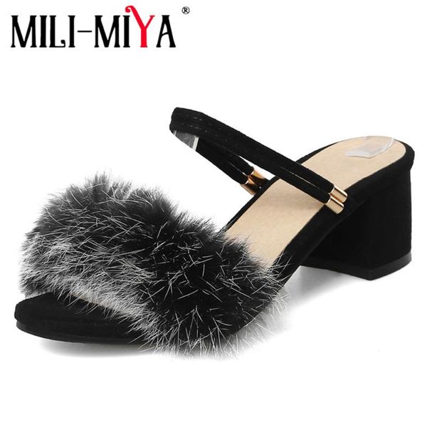 mili-miya fish mouth artificial fur black thick hight heels sandals fashion designer slipper slip-on night club shoes big size
mili-miya fish mouth artificial fur black thick hight heels sandals fashion designer slipper slip-on night club shoes big size