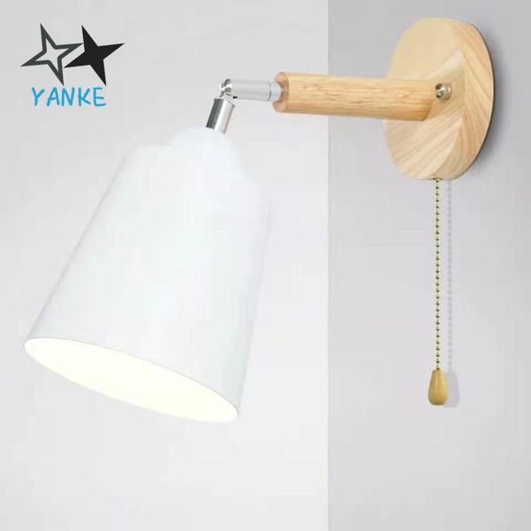 wooden wall lights bedside wall lamp sconce modern light for bedroom nordic macaroon 6 color steering head e27 85-285v
wooden wall lights bedside wall lamp sconce modern light for bedroom nordic macaroon 6 color steering head e27 85-285v