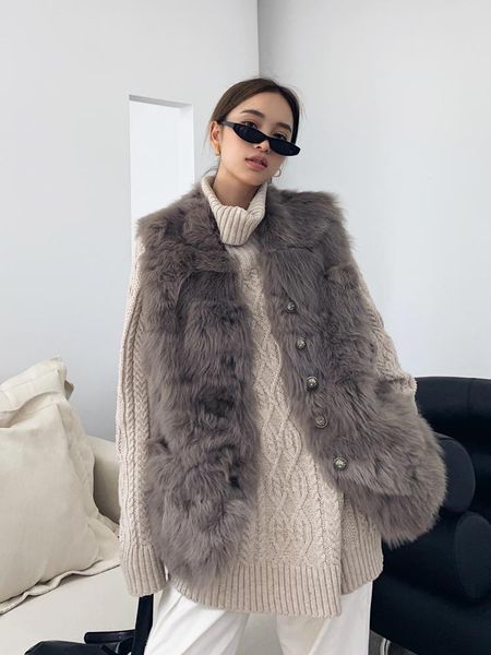 women's fur & faux 2021 winter women elegant lambs wool waistcoat female solid genuine sleeveless vest lady casual real sheep k400, Black
women's fur & faux 2021 winter women elegant lambs wool waistcoat female solid genuine sleeveless vest lady casual real sheep k400, Black