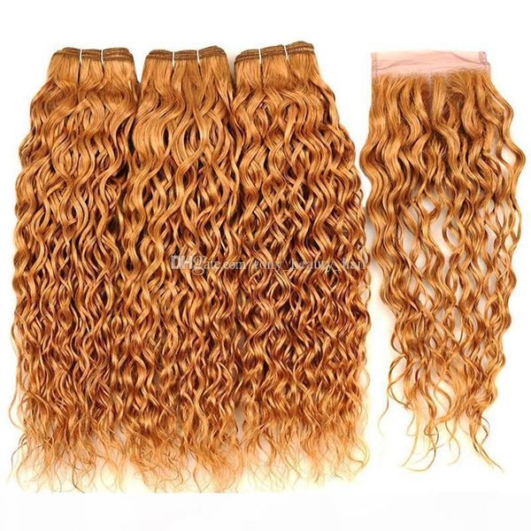 indian water wave honey blonde human hair 3 bundles with closure #27 strawberry blonde wet wavy 4x4 lace closure with virgin hair weaves, Black
indian water wave honey blonde human hair 3 bundles with closure #27 strawberry blonde wet wavy 4x4 lace closure with virgin hair weaves, Black