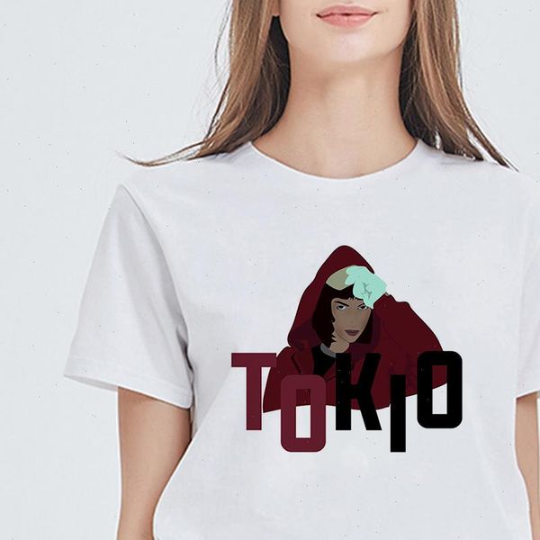 women oversize tshirt money heist tokio tee fashion summer la casa de papel tshirt the house of paper t shirt, White
women oversize tshirt money heist tokio tee fashion summer la casa de papel tshirt the house of paper t shirt, White