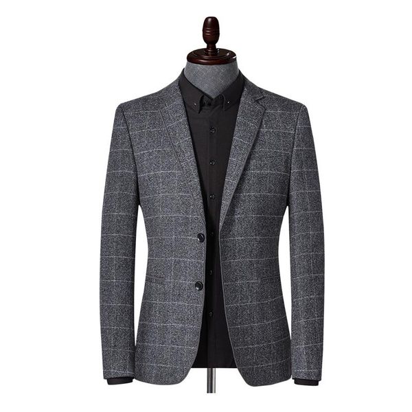 men's suits & blazers 2021 brand clothing suit/male slim fit plaid gray business blazers/man casual suit jacket fashion coat m-, White;black
men's suits & blazers 2021 brand clothing suit/male slim fit plaid gray business blazers/man casual suit jacket fashion coat m-, White;black