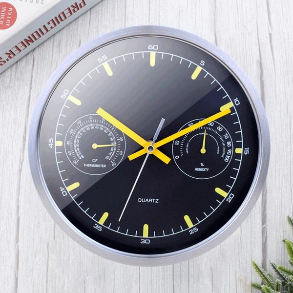 1pc metal wall clock with hygrothermograph personality hanging clock simple modern wall stylish decor creative
1pc metal wall clock with hygrothermograph personality hanging clock simple modern wall stylish decor creative