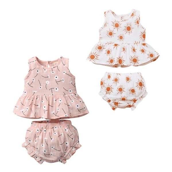 2021 new summer 0-18m baby girl daisy/sun print 2pcs set ruffled sleeveless shorts infant newborn pink/white toddler clothes
2021 new summer 0-18m baby girl daisy/sun print 2pcs set ruffled sleeveless shorts infant newborn pink/white toddler clothes
