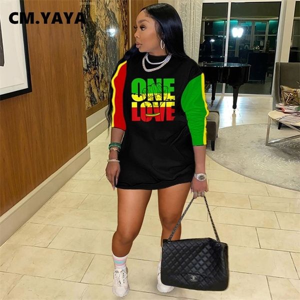 cm.yaya patchwork one love letter o-neck long sleeve slim mini dress 210303, Black;gray
cm.yaya patchwork one love letter o-neck long sleeve slim mini dress 210303, Black;gray