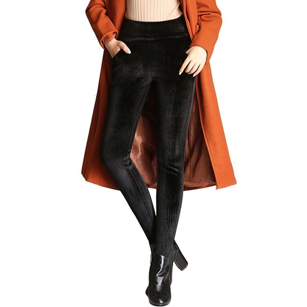 2021 new winter double thicken veet ny women's high elastic waist stretch slim trousers female pencil pants 3utv, Black;white
2021 new winter double thicken veet ny women's high elastic waist stretch slim trousers female pencil pants 3utv, Black;white