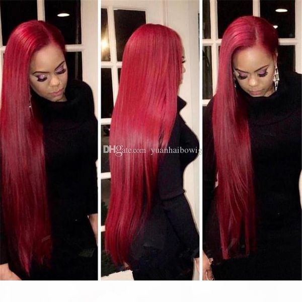 28inch dark red human hair wig silk straight malaysian remy hair lace front wigs glueless ing, Black;brown
28inch dark red human hair wig silk straight malaysian remy hair lace front wigs glueless ing, Black;brown