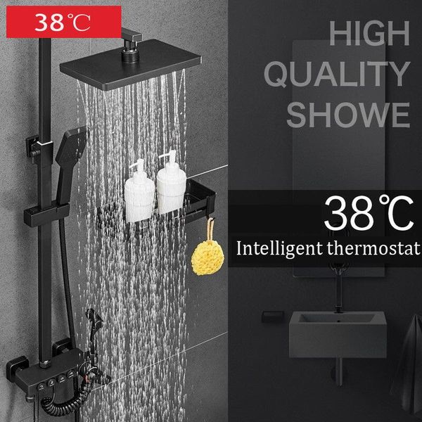 pure black shower set with bidet shower bathroom thermostatic set black bathtub bidet 
pure black shower set with bidet shower bathroom thermostatic set black bathtub bidet