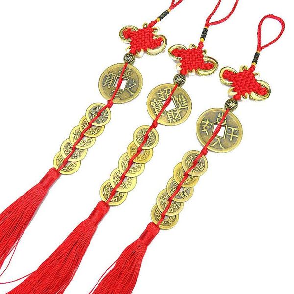 decorative objects & figurines bronze coins craft delicate knot tassel weave chinese feng shui 5 hanger for prosperity and good fortune
decorative objects & figurines bronze coins craft delicate knot tassel weave chinese feng shui 5 hanger for prosperity and good fortune