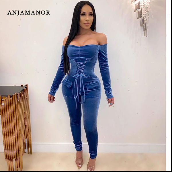 velvet jumpsuit winter party club one piece outfits lace up long sleeve off shoulder bodycon jump suits d30 af97, Black;white
velvet jumpsuit winter party club one piece outfits lace up long sleeve off shoulder bodycon jump suits d30 af97, Black;white