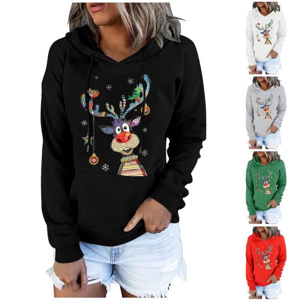 women's hoodies & sweatshirts 2021 women casual drawstring button pullover vintage elk printed hooded sweatshirt loose autumn winter, Black
women's hoodies & sweatshirts 2021 women casual drawstring button pullover vintage elk printed hooded sweatshirt loose autumn winter, Black