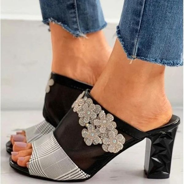dress shoes 2021 women's sandals fashion versatile flower high heel slip-on modern casual elegant office ladies 5ke172, Black
dress shoes 2021 women's sandals fashion versatile flower high heel slip-on modern casual elegant office ladies 5ke172, Black