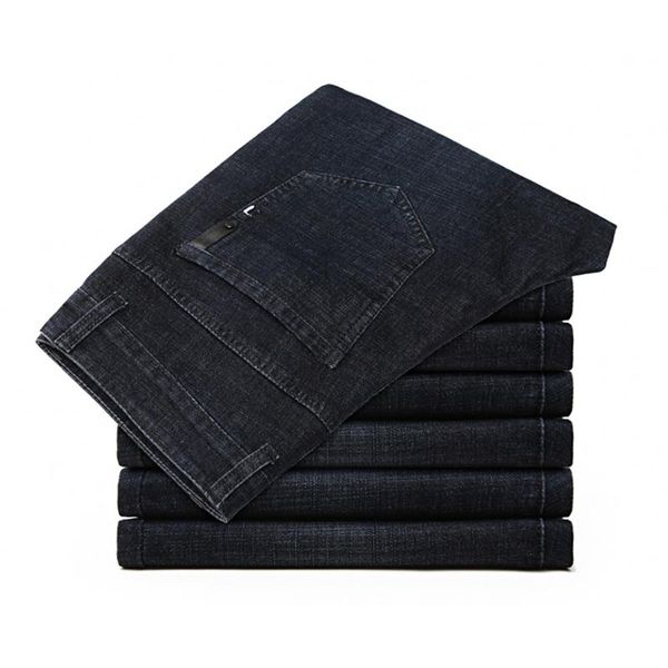 men's jeans brand autumn winter straight cotton business casual elastic black denim pants men classic trousers k160, Blue
men's jeans brand autumn winter straight cotton business casual elastic black denim pants men classic trousers k160, Blue