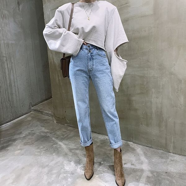 2021 fashion new spring autumn vintage high waist straight for women buttons zipper ladies blue jeans j0nr
2021 fashion new spring autumn vintage high waist straight for women buttons zipper ladies blue jeans j0nr