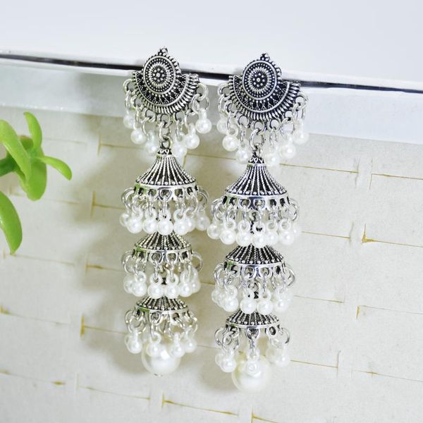 dangle & chandelier afghan vintage oxidized long tassel earrings for women boho ethnic pearl statement earring oorbellen party jewelry, Silver
dangle & chandelier afghan vintage oxidized long tassel earrings for women boho ethnic pearl statement earring oorbellen party jewelry, Silver