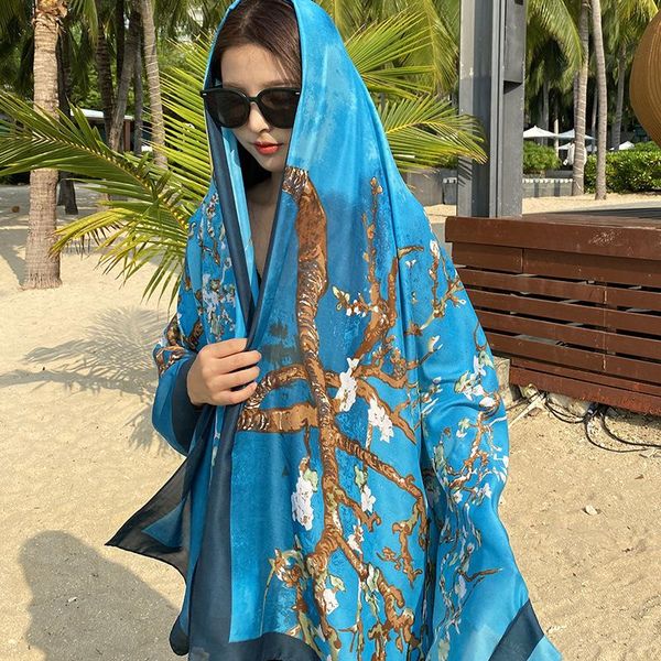 scarves fashion designer silk scarf women sunscreen beach towel printing thin shawls wraps femme foulard bandana hijab, Blue;gray
scarves fashion designer silk scarf women sunscreen beach towel printing thin shawls wraps femme foulard bandana hijab, Blue;gray