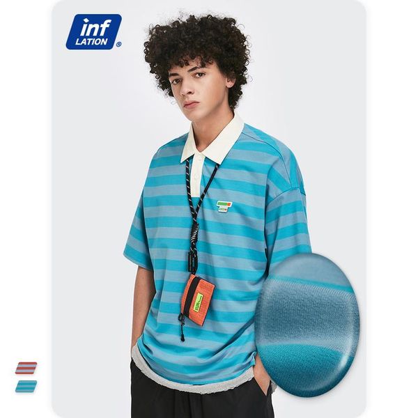 men's polos inflation harajuku stripe shirt men 2021 summer contrast color oversized hip hop shirts with buttons streewear 1584s21, White;black
men's polos inflation harajuku stripe shirt men 2021 summer contrast color oversized hip hop shirts with buttons streewear 1584s21, White;black