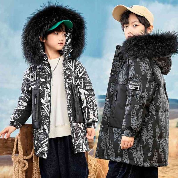 children's down jacket boys' medium and long 2021 new foreign children's wear large thickened coat white duck, Black
children's down jacket boys' medium and long 2021 new foreign children's wear large thickened coat white duck, Black
