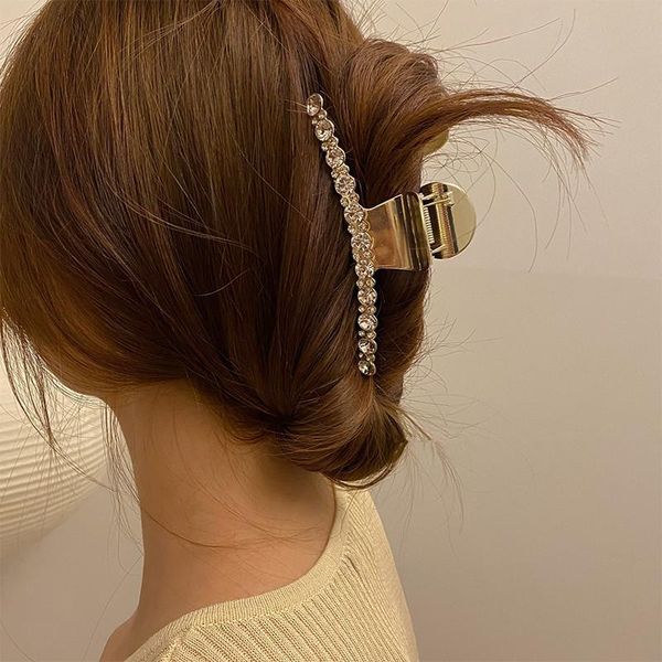 korea elegant crystal imitation pearl women hair hairpin crab metal geometric hair clips barrettes, Golden;silver
korea elegant crystal imitation pearl women hair hairpin crab metal geometric hair clips barrettes, Golden;silver