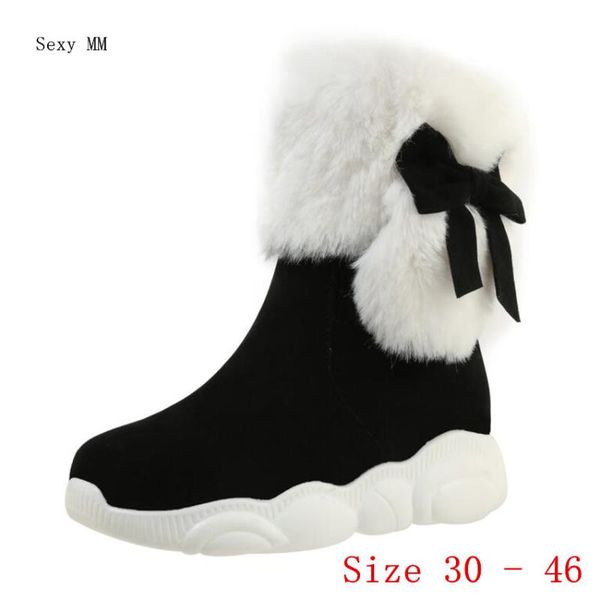 boots winter warm women mid calf shoes woman short snow botas femininas botte femme small plus size 30 - 46, Black
boots winter warm women mid calf shoes woman short snow botas femininas botte femme small plus size 30 - 46, Black
