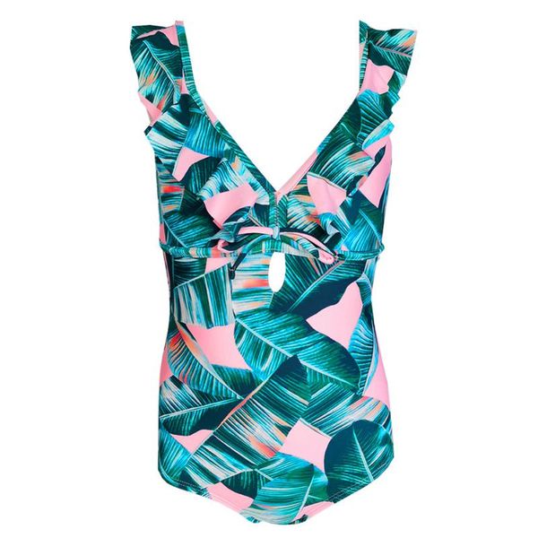 one-piece suits girl swimsuit one piece swimwear tropical leaf print girls bathing monokini bandage children's falbala beachwear
one-piece suits girl swimsuit one piece swimwear tropical leaf print girls bathing monokini bandage children's falbala beachwear