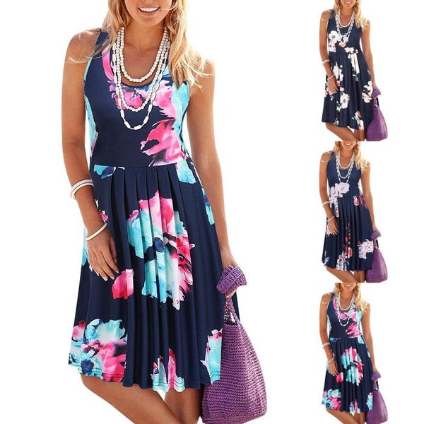 casual dresses women's summer floral print dress o-neck sleeveless beach femininas modis sundress vestido mujer #g1, Black;gray
casual dresses women's summer floral print dress o-neck sleeveless beach femininas modis sundress vestido mujer #g1, Black;gray
